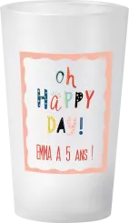 gobelet Anniversaire Cadre Rose Photo