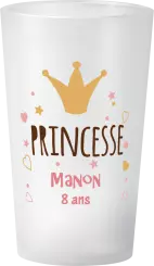 gobelet Anniversaire Princesse Or