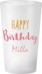 gobelet Anniversaire Or Rose