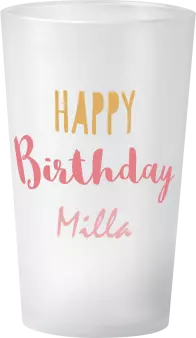 gobelet Anniversaire Or Rose