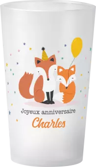gobelet Anniversaire Renard
