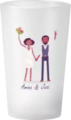 gobelet Mariage Personnage Salut