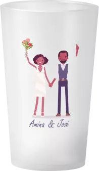 gobelet Mariage Personnage Salut