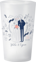 gobelet Mariage-Personnage-Ophelie&Cyprien