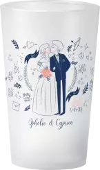 gobelet Mariage Bleu Personnages