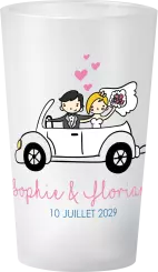 gobelet Mariage Voiture Personnages