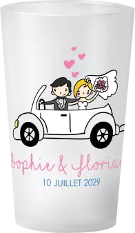 gobelet Mariage Voiture Personnages