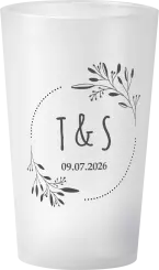 gobelet Mariage Végétal Initiales