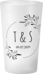 gobelet Mariage Végétal Initiales