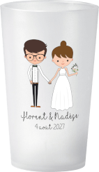 gobelet Mariage Personnages Illustration