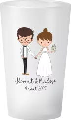 gobelet Mariage Personnages Illustration