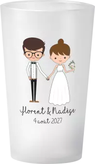 gobelet Mariage Personnages Illustration