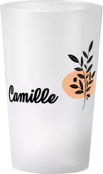 gobelet Mariage Noir & Corail