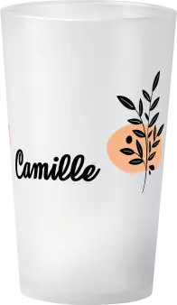 gobelet Mariage Noir & Corail
