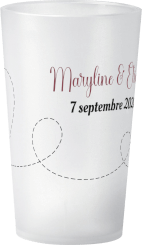 gobelet Mariage Avion Cœur