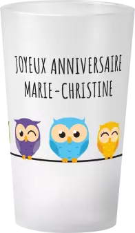 gobelet Anniversaire Hibou